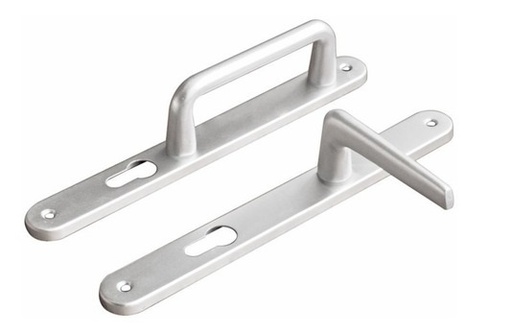 [MAN-VIS-91002556] MANILLA DE ACERO INOXIDABLE EUROPERFIL PLACA RECTA FIJA / MOVIL MOD.VL3481 REF.91002556 VISALOCK