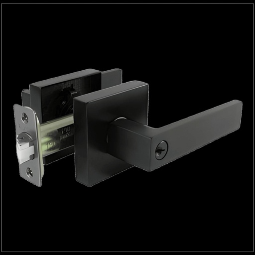 [MAN-VIS-91002683] CERRADURA DE MANILLA PARA BAÑO S/LLAVE MOD. VENEZIA COLOR NEGRO REF. 91002683 MARCA VISALOCK