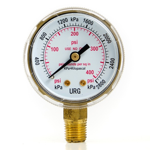 [MAN-WEL-2001290] MANOMETRO RELOJ DE 0-400 PSI DE 2" URG REF. 02001290 MARCA WELDTECH