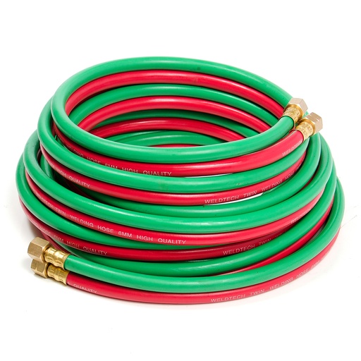 [MAN-WEL-2102501] MANGUERA PARA OXICORTE 25´ (7 Mts) CON CONEXIONES REF. 2102501 MARCA WELDTECH