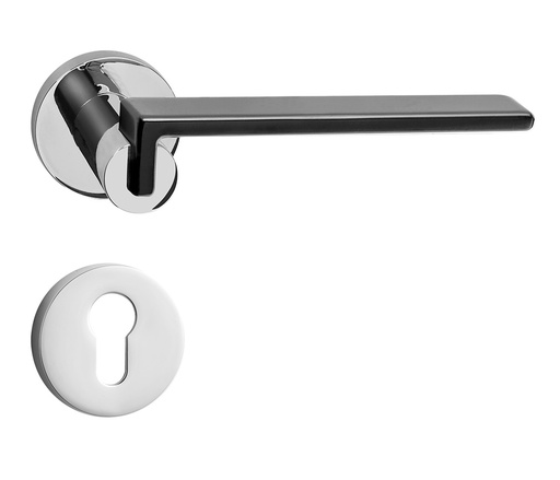 [MAN-ZOE-FRT-9358PMS] MANILLA DECORATIVA P/DORMITORIO FIJA-MOVIL SATIN BLACK NIKEL MOD. FRT-9358PMS REF. CE0200 MARCA ZOE