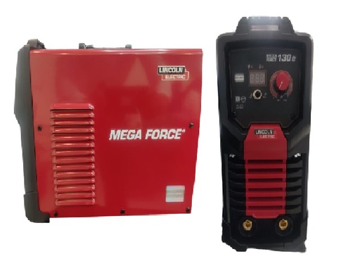 [MAQ-LIN-130E] MAQUINA DE SOLDAR MEGA FORCE DC 130 A MONOFASICA TIPO INVERSOR 110-220V REF.K69067-4 MARCA LINCOLN