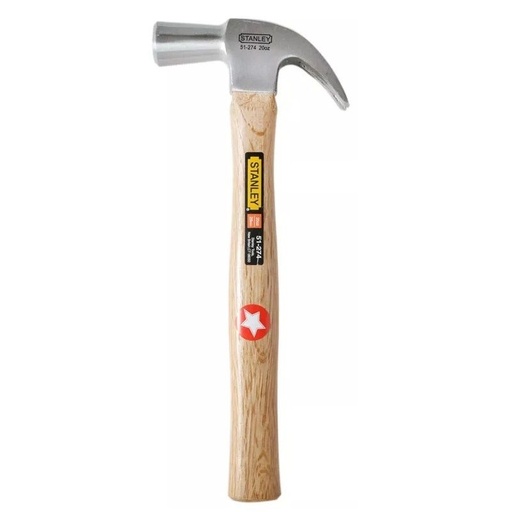 [MAR-STA-51274] MARTILLO CARPINTERO C/MADERA C/CONICA 20 OZ 568 GRS REF. 51-274 / MAR-701 MARCA STANLEY