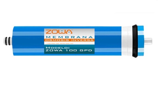 [MEM-ZOW-ZMO-100G] MEMBRANA DE 100 GALONES P/OSMOSIS RETIENE EL 99% DE IMPUREZAS BACTERIA/SALES REF.ZMO-100G MARCA ZOWA ( PROMO )