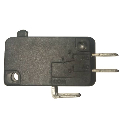[MIC-RLE-21998] MICROSWITCH PALANCA CORTA ROLDANA MET.(12 M/M) 16 A 250 VAC CONMUTABLE 16 X27M/M REF.21998 MARCA RLE