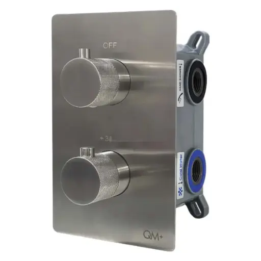 [MIX-QM-14.800.1007-S] MONOMANDO / MEZCLADOR / MIXER TERMOSTATICO QM+ 3 FUNCIONES P/DUCHA SERIE SUPREME COLOR SATIN QUALI