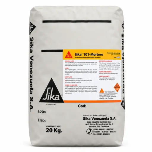 [MOR-SIK-125460] SIKA 101 MORTERO GRIS ADITIVO IMPERMEABILIZANTE SACO 20 KG REF. 125460 COD-008312 MARCA SIKA