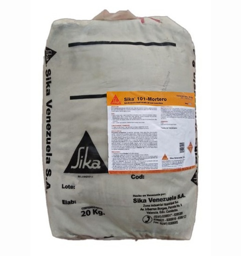 [MOR-SIK-125460] SIKA 101 MORTERO GRIS ADITIVO IMPERMEABILIZANTE SACO 20 KG REF. 125460 COD-008312 MARCA SIKA