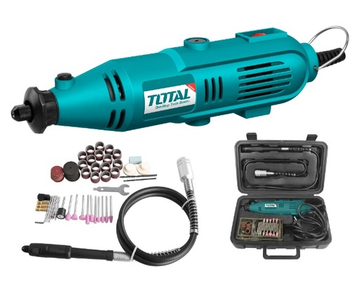[MOT-TOT-UTG513326] MOTO TOOLS / DREMEL 130W BOQUILLA 1/8" C/MALETA 110 PZAS 30000RPM REF.UTG513326 / MARCA TOTAL TOOLS