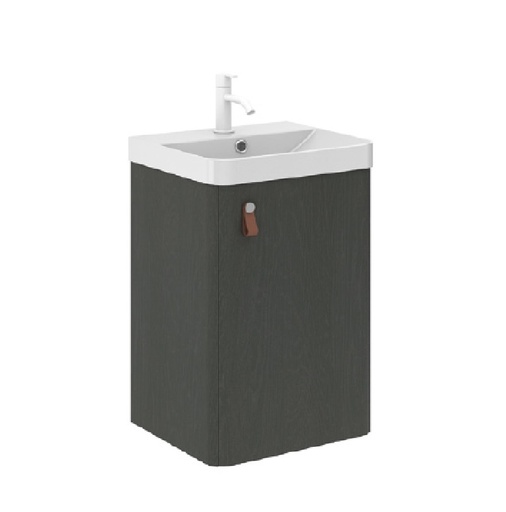 [MUE-ROY-127094] MUEBLE DE BAÑO C/LAVAMANO DE 39CM X 34CM CLUB GRIS C/ ESPEJO MURANO REF.127094 / 397461+122547 ROYO