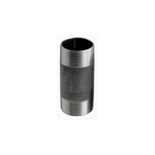 [NIP-FER-1.2X4] NIPLE HIERRO NEGRO 1/2 X 4" ROSCADO ( UNIDAD ) MARCA FERREINOX