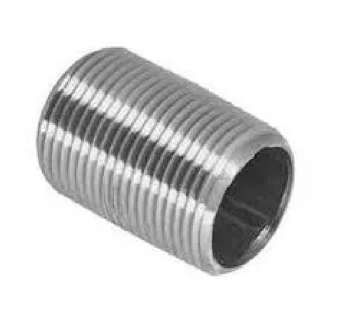 [NIP-FER-2CORR] NIPLE GALVANIZADO 2 " CORRIDO ROSCADO ( UNIDAD ) MARCA FERREINOX