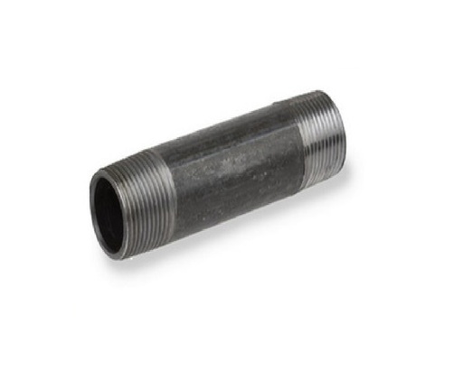 [NIP-FER-3.4X4] NIPLE HIERRO NEGRO 3/4 X 4" ROSCADO ( UNIDAD ) MARCA FERREINOX