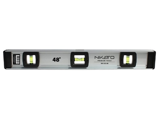 [NIV-NIK-NIK-120-06] NIVEL DE ALUMINIO 48"-1220MM 3 GOTAS REF. NIK- 120-06 MARCA NIKATTO