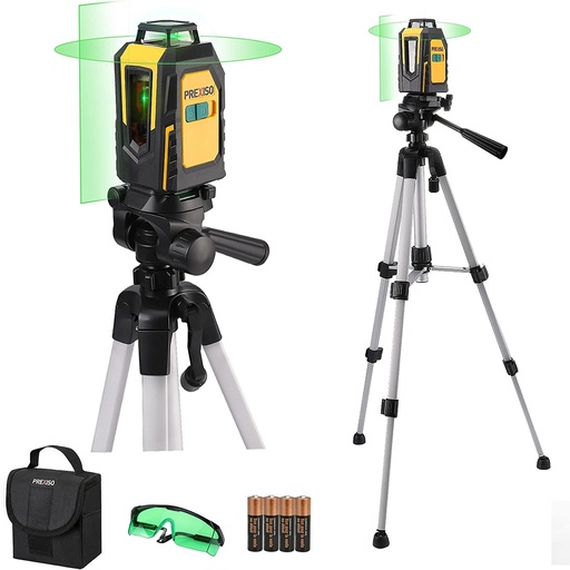 [NIV-PRE-PLC360SGT] MEDIDOR / NIVEL LASER 360° 30 MTS CON TRIPODE ( USA BATERIA AA) MOD. PLC360SGT MARCA PREXISO
