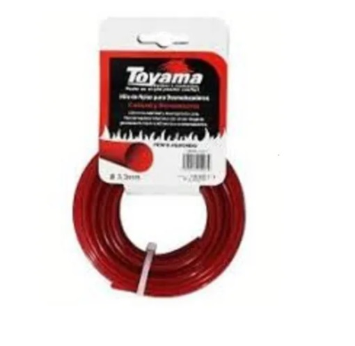 [NYL-TOY-124271] NYLON PARA PODADORA ROJO REDONDO 3.3 MM 10 MTS BLISTER REF. 124271 MARCA TOYAMA