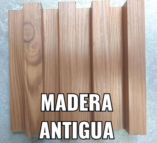 [PAN-GEN-2021022509-1] PANEL PARA PARED PLASTICO WALL PANEL 16 CM X 2.80 MTS COLOR MADERA ANTIGUA MARCA GENPAR DECOR