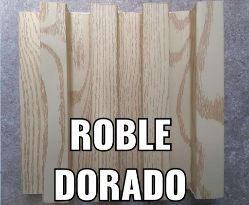 [PAN-GEN-2021022509-2] PANEL PARA PARED PLASTICO WALL PANEL 16 CM X 2.80 MTS COLOR ROBLE DORADO MARCA GENPAR DECOR
