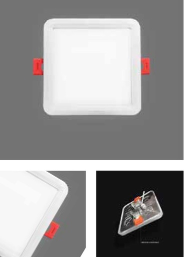 [PAN-ILU-PASQ15W] PANEL LED 15W 17 CM X 17 CM 6.500 K 1350 LM ULTRA AJUSTABLE CUADRADO REF. ILU061 MARCA ILUMINAK