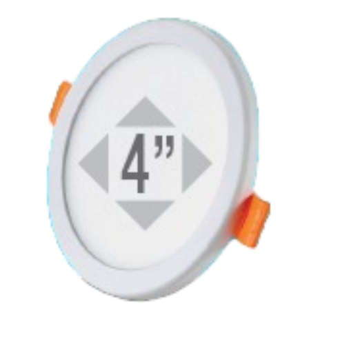 [PAN-LUC-3704-B] PANEL LED P/EMP AJUSTABLE 50-100MM REDONDO 4" 8 W 6500 K MULTV 85 - 265 V IP40 REF. 3704-B LUCERNA