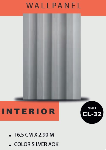 [PAN-MAC-CL-32] PANEL PARA PARED PLASTICO WALL PANEL INTERIOR 16,5 CM X 2,90 MTS COLOR BLANCO CON /VETA MACHIFERMA