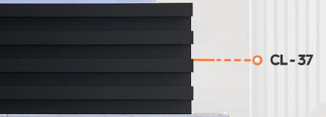 [PAN-MAC-CL-37] PANEL PARA PARED PLASTICO WALL PANEL INTERIOR 16,5 CM X 2,90 MTS COLOR MATTE BLACK REF.HC-WPI37