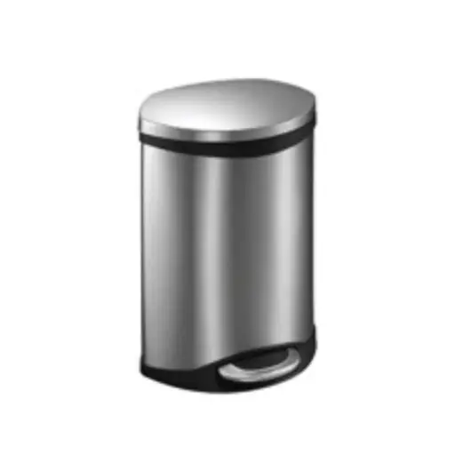 [PAP-EKO-PAP-704] PAPELERA OVALADA DE 10 LTS EN ACERO INOXIDABLE MATE REF. PAP-704 COD.EK- 9218 MARCA EKO