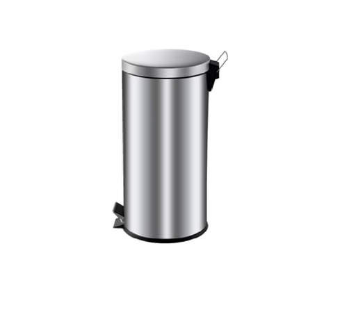 [PAP-EKO-PAP-709] PAPELERA CILINDRICA DE 30 LTS EN ACERO INOXIDABLE MATE REF. PAP-709 COD. EK-9625M-30L MARCA EKO