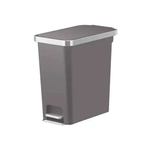 [PAP-EKO-PAP-721] PAPELERA RECTANGULAR DE 40 LTS EN ACERO INOXIDABLE GRIS REF. PAP-721 COD.EK-6268-40L-GR MARCA EKO