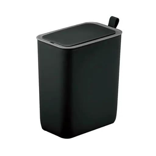 [PAP-EKO-PAP-752] PAPELERA RECTANGULAR DE 8 LTS NEGRA PLASTICA CON SENSOR REF. PAP-752 COD EK6287 MARCA EKO