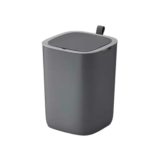 [PAP-EKO-PAP-754] PAPELERA CUADRADA DE 12 LTS GRIS PLASTICA CON SENSOR REF. PAP-754 COD EK6288 MARCA EKO