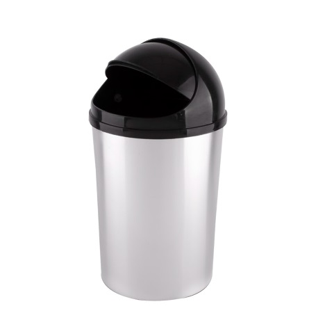 [PAP-RIM-6927-XP] PAPELERA REDONDA TIPO VAIVEN 10 LTS COLOR METALIZADA MOD. TM REF. 069273 COD. 6927-XP MARCA RIMAX