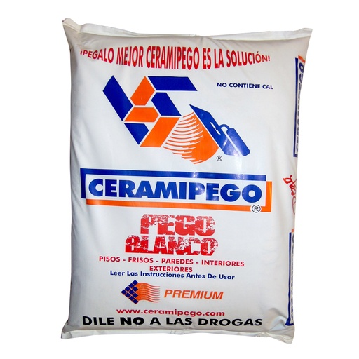 [PEG-CER-BE14] PEGO BLANCO 14 KG REF PT-PEGO-BE14 MARCA CERAMIPEGO 
