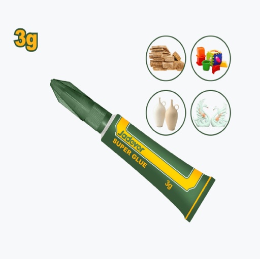 [PEG-JAD-JDGX1K01] PEGA LOCA INSTANTANEA / PEGA LOKA 3 GR REF. JDGX1K01 / 206916 MARCA JADEVER