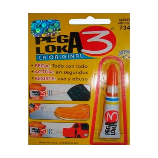 [PEG-LOK-3] PEGA LOKA INSTANTANEA 3 GR LA ORIGINAL REF. 000046 MARCA LOKA