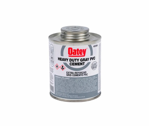 [PEG-OAT-PEG-790] SOLDADURA / PEGA CEMENTO GRIS ALTA VISCOSIDAD EXTRA REFORZAD 1/32 GL 118 ML REF. 310930 MARCA OATEY