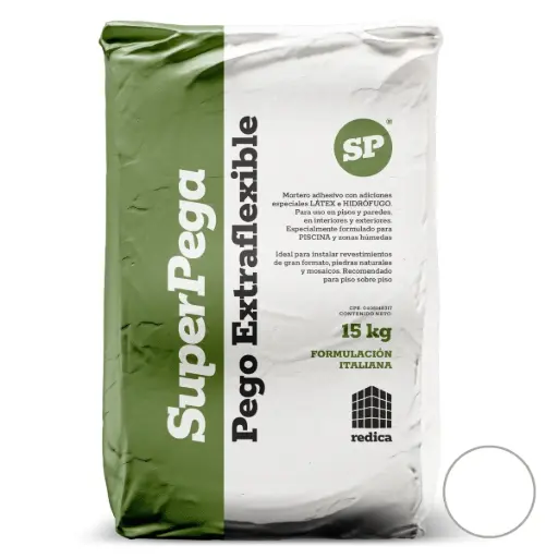 [PEG-SUP-EXT-BCO-15K] PEGO BLANCO EXTRA FLEXIBLE SACO 15 KG MARCA SUPER PEGA