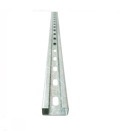 [PER-CON-PLU] PERFIL / RIEL UNISTRUT DE 1 1/2" X 3/4" X 2.44 MTS CALIBRE 1.20MM GALVANIZADO 