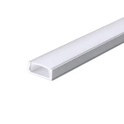 [PER-ILU-FX1662] PERFIL DE ALUMINIO PLANO SUPERFICIAL PARA CINTA LED 16 MM X 6 MM X 2 MT REF. FX1662 MARCA ILUMINAK