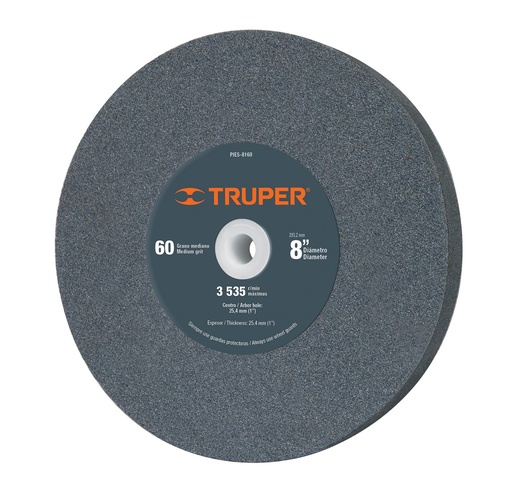[PIE-TRU-16411] PIEDRA P/ESMERIL GRANO 36 A36-8X1"X1" MODELO PIES-8136 REF. 16411 MARCA TRUPER