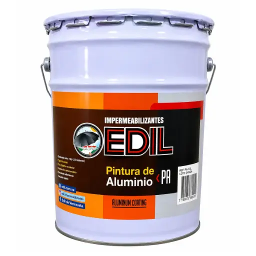 [PIN-EDI-31000541] PINTURA DE ALUMINIO REFLECTIVA CUÑETE 5 GL REF. 31000501 COD. 360186 MARCA EDIL