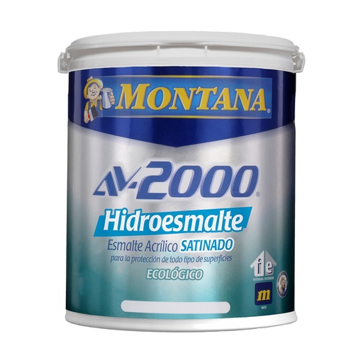 [PIN-MON-FA0-21810001] PINTURA HIDROESMALTE AV-2000 SATINADO BLANCO 1 GL REF. FA0-21810001 MARCA MONTANA