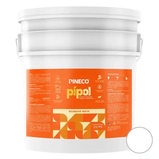 [PIN-PIN-PIP0101B2P] PINTURA DE CAUCHO PIPOL CLASE B 04 GL ( PAILA) COLOR BLANCO REF. PIP0101B2P MARCA PINECO