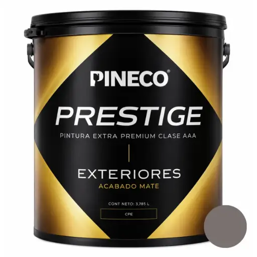 [PIN-PIN-PRS460.CAPU] PINTURA DE CAUCHO MATE PRESTIGE EXT. CLASE A 01 GL COLOR CAPUCCHINO REF.PRS460 MARCA PINECO