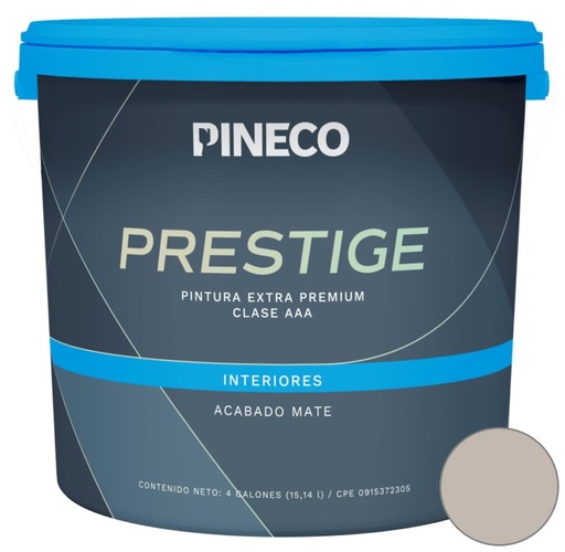 [PIN-PIN-PRS7501A1G] PINTURA DE CAUCHO MATE PRESTIGE INT. CLASE AAA 1 GL COLOR SABIA REF. PRS7501A1G MARCA PINECO