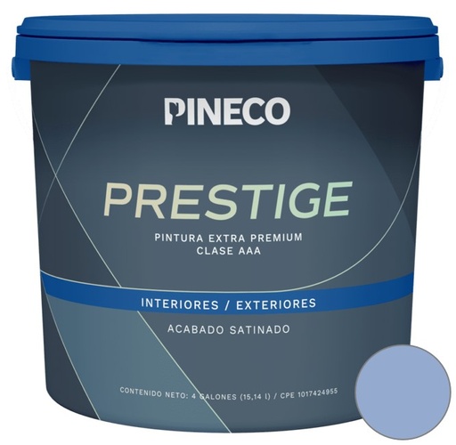 [PIN-PIN-PRS8602A2G] PINTURA DE CAUCHO SATINADO PRESTIGE CLASE "A" COLOR LILA SETOSA 1 GL REF. PRS8602A2G MARCA PINECO