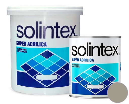 [PIN-SOL-382] PINTURA SUPER ACRILICA 300 1 GL COLOR GREY AGATA REF. 382 MARCA SOLINTEX