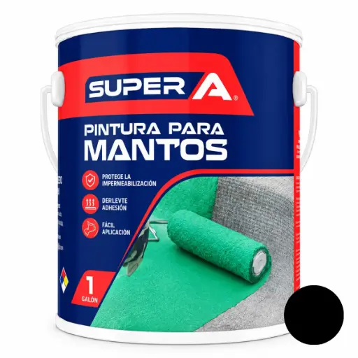 [PIN-SUP-PM-101013] PINTURA PARA MANTO GALON ( 3,78 L ) COLOR NEGRO REF. 00300100101013 MARCA SUPER A