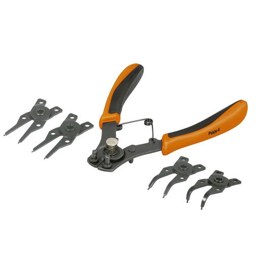 [PIN-TRU-17355] PINZA PARA ANILLOS DE RETENCION 4 CABEZAS INTERCAMBIABLES COD-PIAN-4 REF-17355 MARCA TRUPER