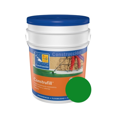 [PIN-VP-10264540] PINTURA IMPERMEABILIZANTE MOD CONSTRUFILL COLOR VERDE CUÑETE 5 GL REF. 115295870 MARCA VP